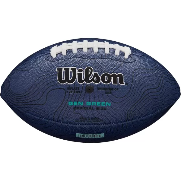 imageWILSON NFL Stride Pro Eco Football  Navy Official Size