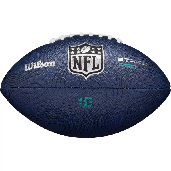 imageWILSON NFL Stride Pro Eco Football  Navy Official Size