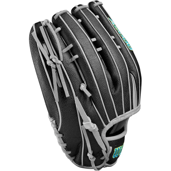 imageWilson 2024 A2000 Slowpitch Softball GlovesBlackGreyTeal