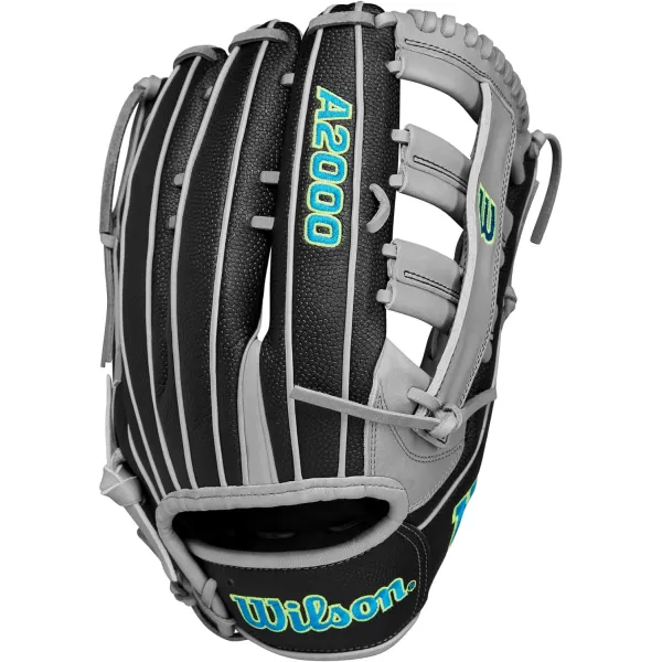 imageWilson 2024 A2000 Slowpitch Softball GlovesBlackGreyTeal