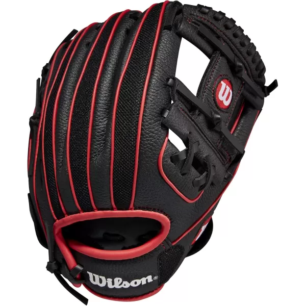 imageWilson A200 Youth 10quot Baseball GloveBlackRed