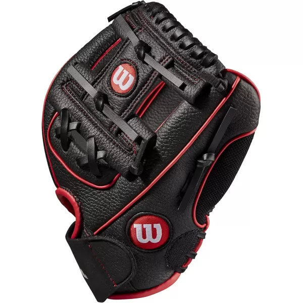 imageWilson A200 Youth 10quot Baseball GloveBlackRed