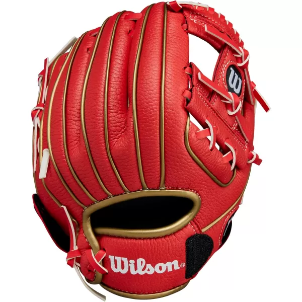 imageWilson A200 Youth 10quot Baseball GloveRedMetallic Gold