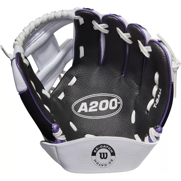 imageWilson A200 Youth 10quot Baseball GloveWhiteBlackPurple