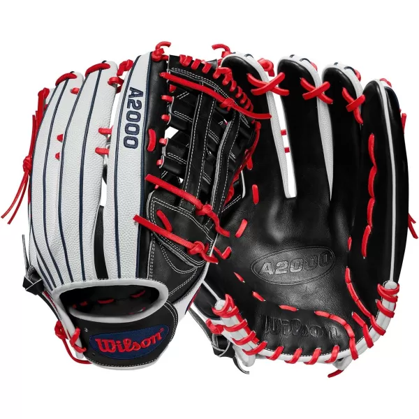 imageWilson A2000 SuperSkin Slowpitch Softball Glove SeriesBlackRed