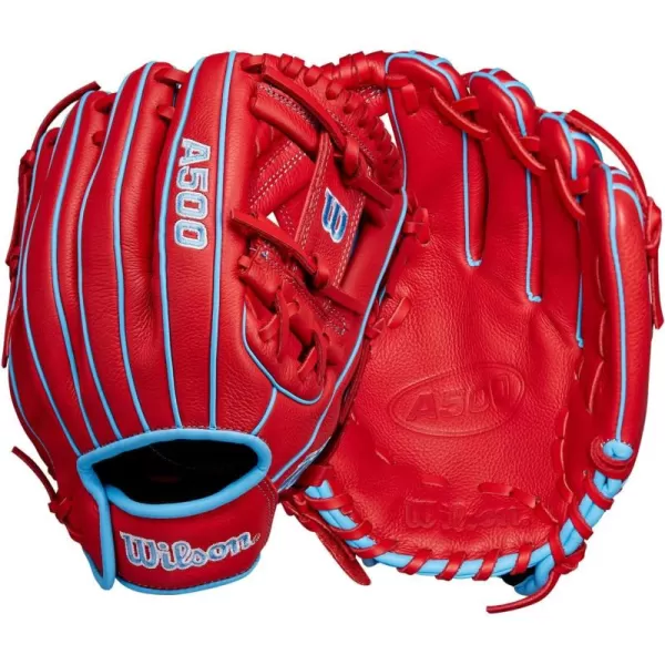 imageWILSON A500 Youth Baseball GlovesRedBlueWhite