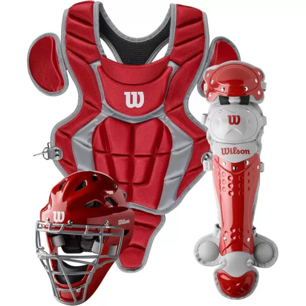 imageWILSON C200 Youth 3Piece Catchers Gear SetScarlet