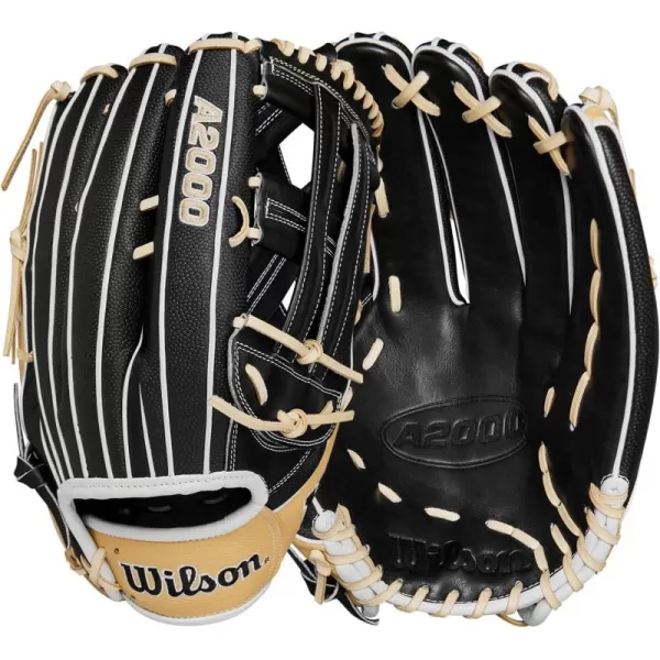 imageWilson 2024 A2000 Slowpitch Softball GlovesBlackBlondeWhite