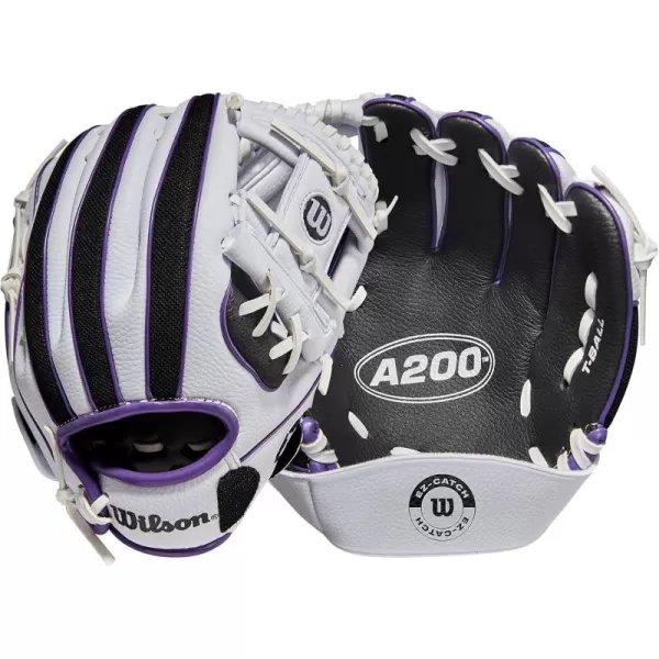 imageWilson A200 Youth 10quot Baseball GloveWhiteBlackPurple