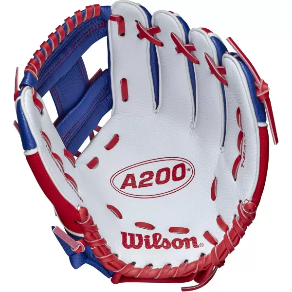 imageWILSON 2022 A200 EZ Catch 10quot Baseball Glove  RoyalRedWhite Left Hand Throw