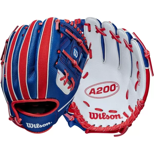 imageWILSON 2022 A200 EZ Catch 10quot Baseball Glove  RoyalRedWhite Left Hand Throw