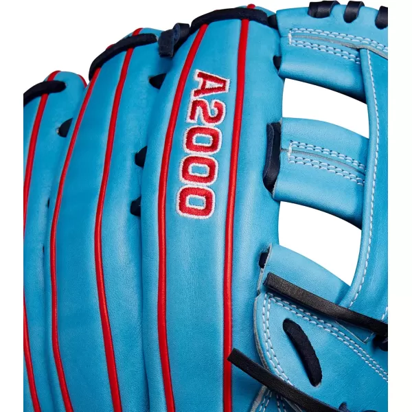 imageWILSON A2000 Outfield Baseball GlovesSky BlueRed