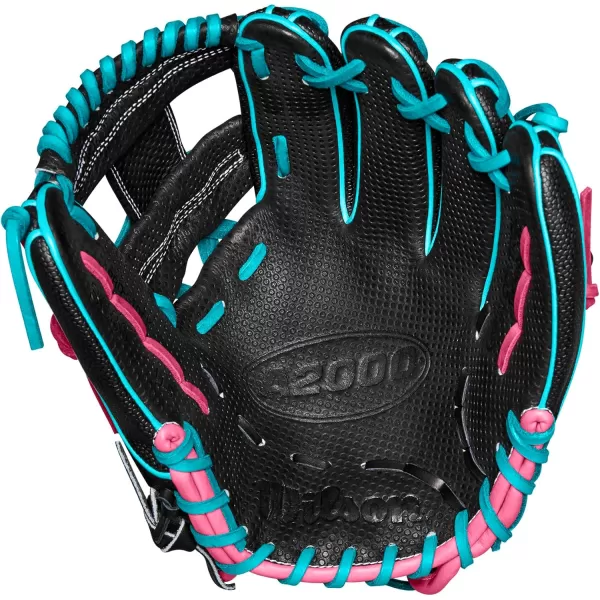 imageWILSON Winter 2024 A2000 Infield Baseball GlovesBlackTealPink