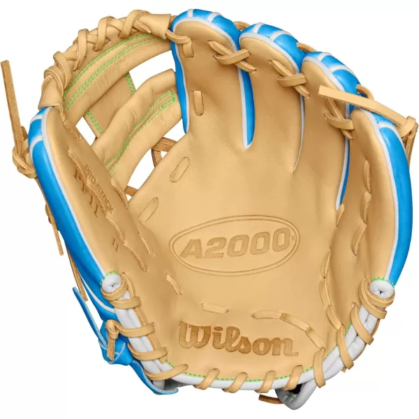 imageWILSON Winter 2024 A2000 Infield Baseball GlovesSky BlueBlonde