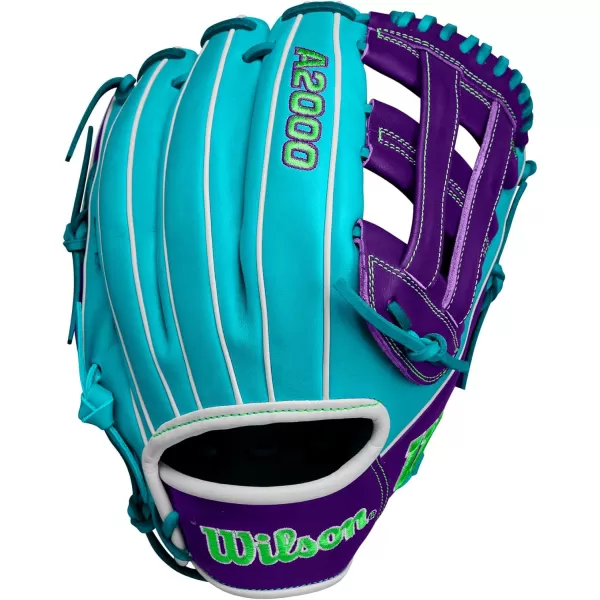 imageWILSON Winter 2024 A2000 Infield Baseball GlovesTealPurpleGreen