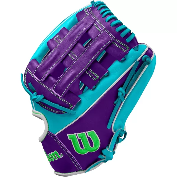 imageWILSON Winter 2024 A2000 Infield Baseball GlovesTealPurpleGreen