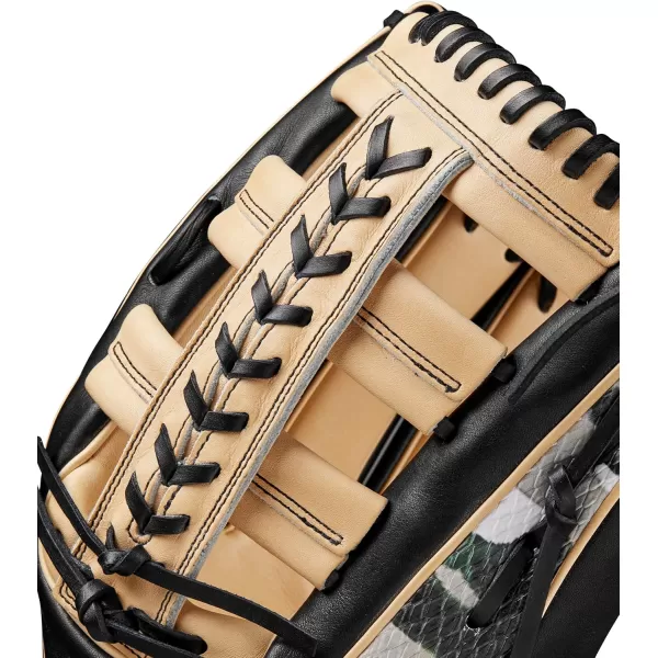 imageWILSON Winter 2024 A2000 Outfield Baseball GlovesCamo ForestBlackBlonde