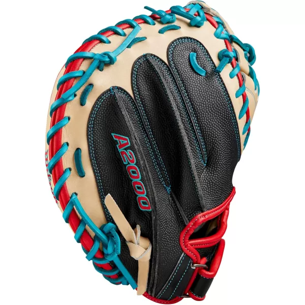 imageWilson 2024 A2000 Baseball Catchers Mitts  33quot and 335quotBlackBlondeRedTeal