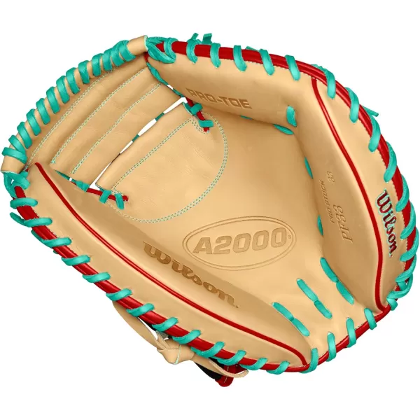 imageWilson 2024 A2000 Baseball Catchers Mitts  33quot and 335quotBlackBlondeRedTeal