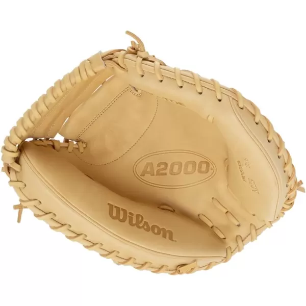 imageWilson 2024 A2000 Baseball Catchers Mitts  33quot and 335quotBlondeBlack