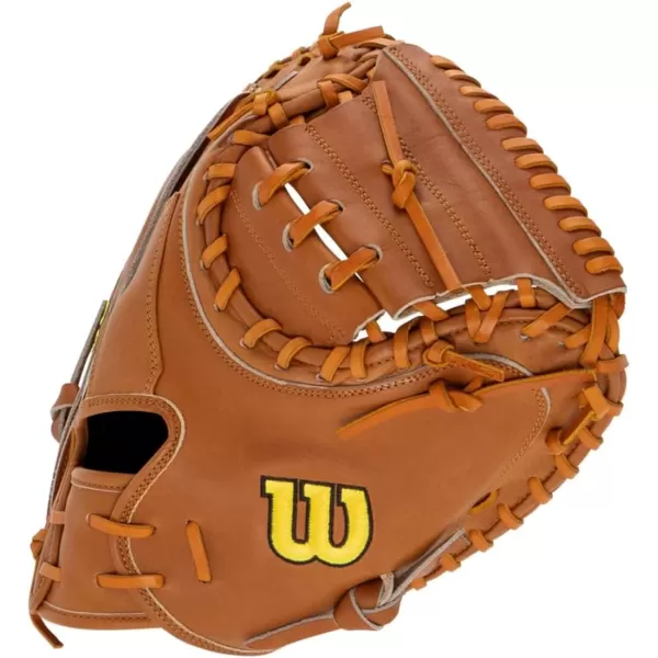 imageWilson 2024 A2000 Baseball Catchers Mitts  33quot and 335quotSaddle Tan