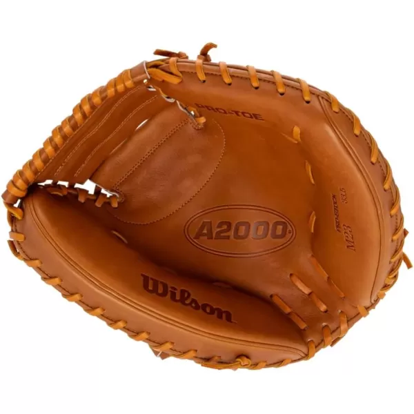 imageWilson 2024 A2000 Baseball Catchers Mitts  33quot and 335quotSaddle Tan