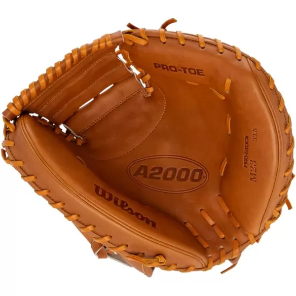 imageWilson 2024 A2000 Baseball Catchers Mitts  33quot and 335quotSaddle Tan