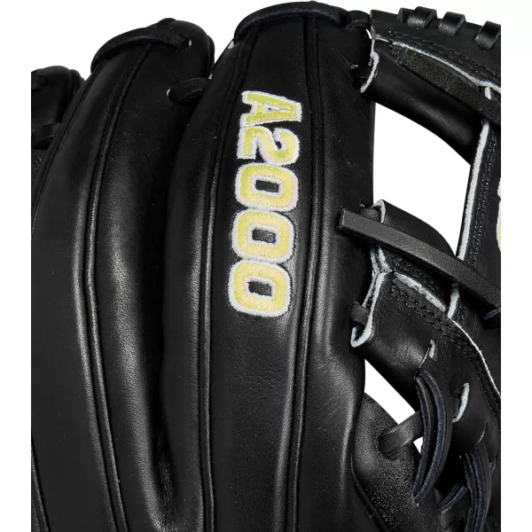 imageWilson 2024 A2000 Infield Baseball Gloves  1125quot 115quot 1175quot and 12quotBlackYellow