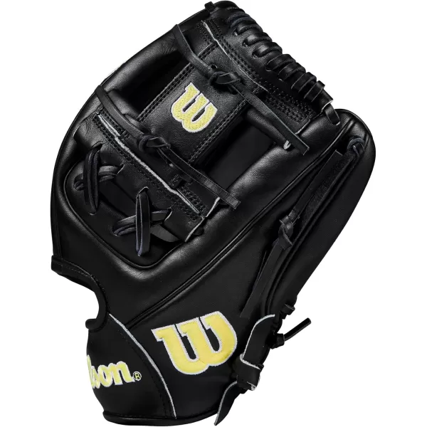 imageWilson 2024 A2000 Infield Baseball Gloves  1125quot 115quot 1175quot and 12quotBlackYellow