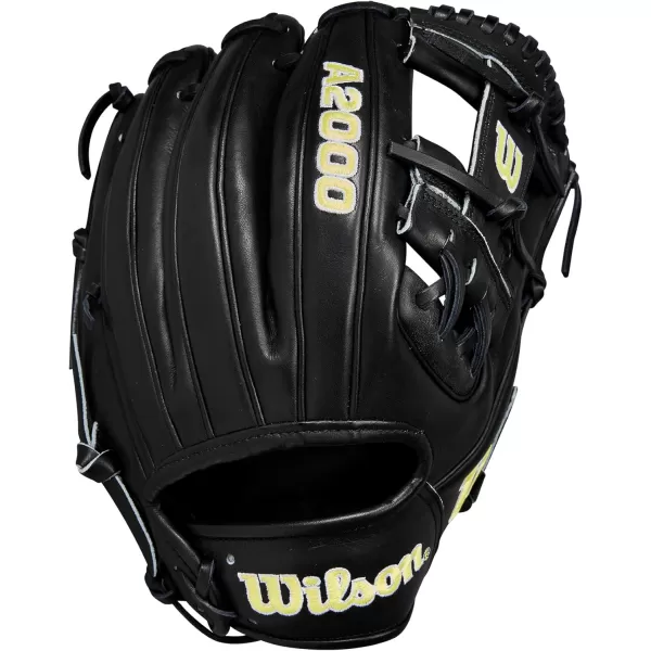 imageWilson 2024 A2000 Infield Baseball Gloves  1125quot 115quot 1175quot and 12quotBlackYellow