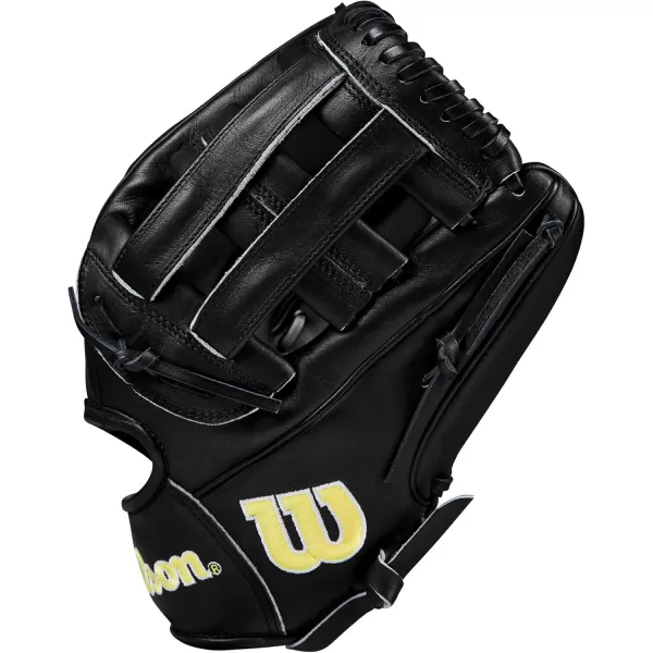 imageWilson 2024 A2000 Infield Baseball Gloves  1125quot 115quot 1175quot and 12quotBlackYellow