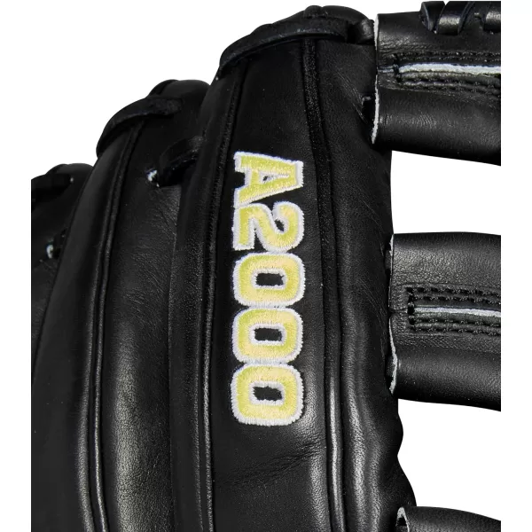 imageWilson 2024 A2000 Infield Baseball Gloves  1125quot 115quot 1175quot and 12quotBlackYellow