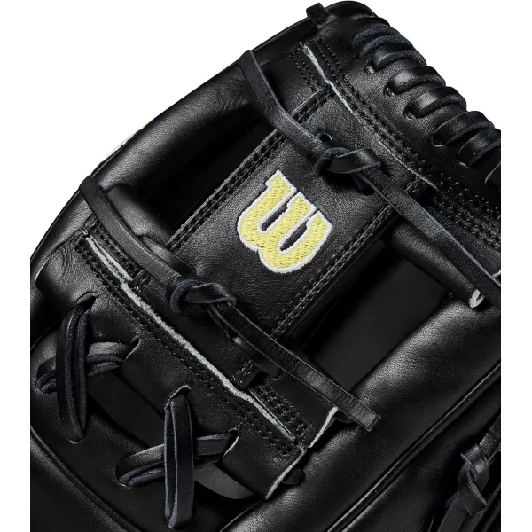 imageWilson 2024 A2000 Infield Baseball Gloves  1125quot 115quot 1175quot and 12quotBlackYellow