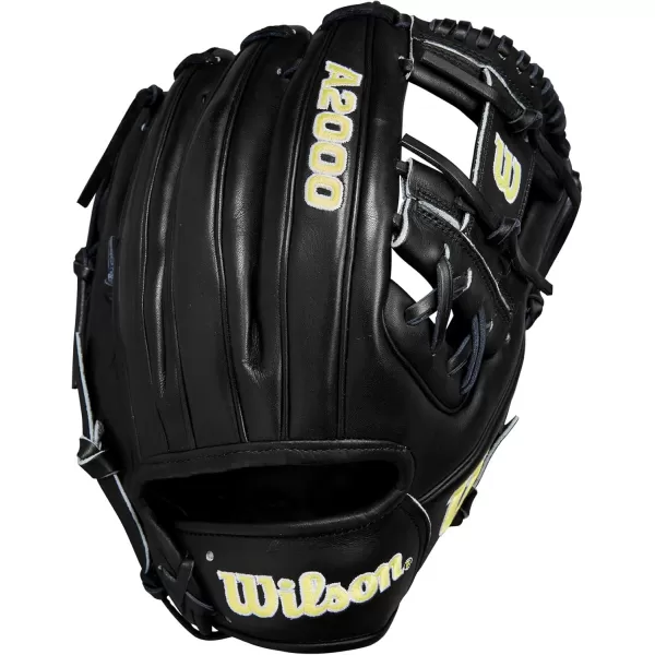 imageWilson 2024 A2000 Infield Baseball Gloves  1125quot 115quot 1175quot and 12quotBlackYellow