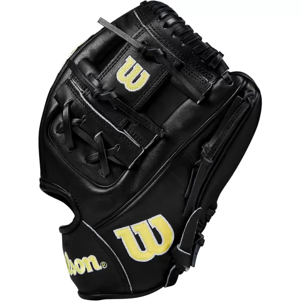 imageWilson 2024 A2000 Infield Baseball Gloves  1125quot 115quot 1175quot and 12quotBlackYellow