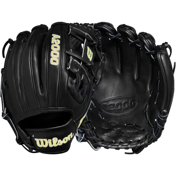 imageWilson 2024 A2000 Infield Baseball Gloves  1125quot 115quot 1175quot and 12quotBlackYellow