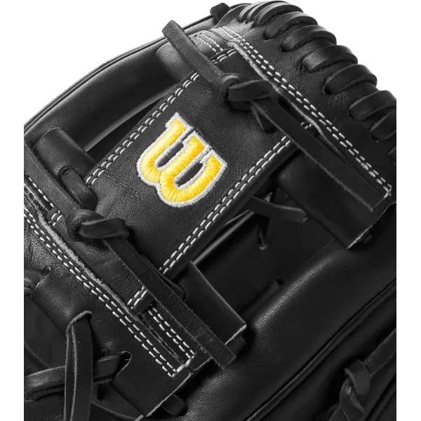 imageWilson 2024 A2000 Infield Baseball Gloves  1125quot 115quot 1175quot and 12quotBlackYellowGrey