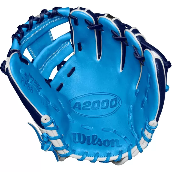 imageWilson 2024 A2000 Infield Baseball Gloves  1125quot 115quot 1175quot and 12quotNavySky BlueWhite