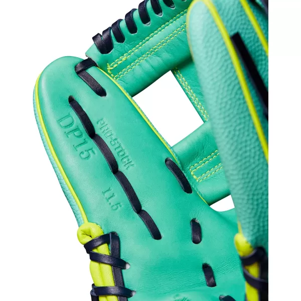 imageWilson 2024 A2000 Infield Baseball Gloves  1125quot 115quot 1175quot and 12quotSeafoamOptic Yellow