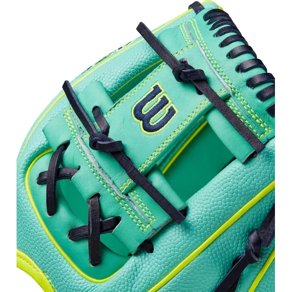 imageWilson 2024 A2000 Infield Baseball Gloves  1125quot 115quot 1175quot and 12quotSeafoamOptic Yellow