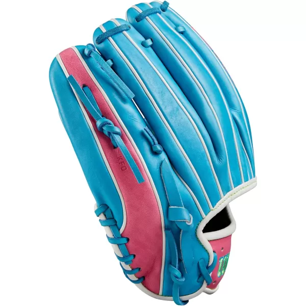 imageWilson 2024 A2000 Infield Baseball Gloves  1125quot 115quot 1175quot and 12quotSky BlueFlamingo