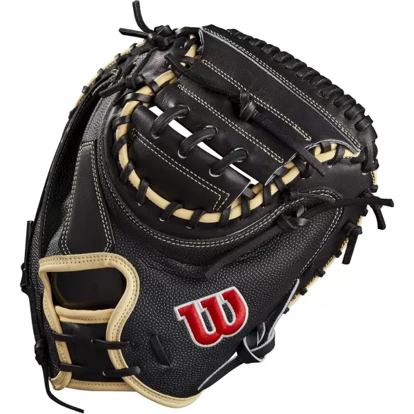 imageWilson A2000 Catchers Mitts  33quot 335quot and 34quotBlackBlonde