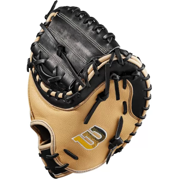 imageWilson A2000 Catchers Mitts  33quot 335quot and 34quotBlackBlonde