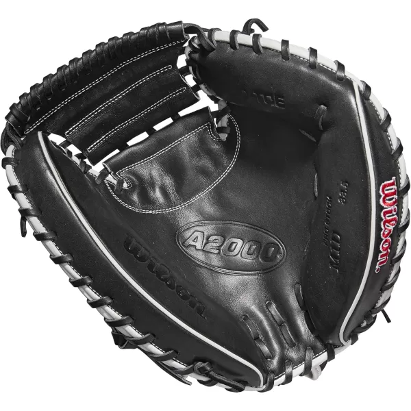 imageWilson A2000 Catchers Mitts  33quot 335quot and 34quotBlackWhiteRed