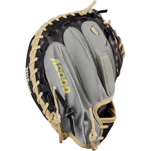 imageWilson A2000 Catchers Mitts  33quot 335quot and 34quotGreyBlackBlonde