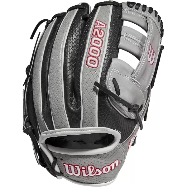 imageWilson A2000 Game Model Baseball Gloves115  BlackGrey  2022 Game Model Glove