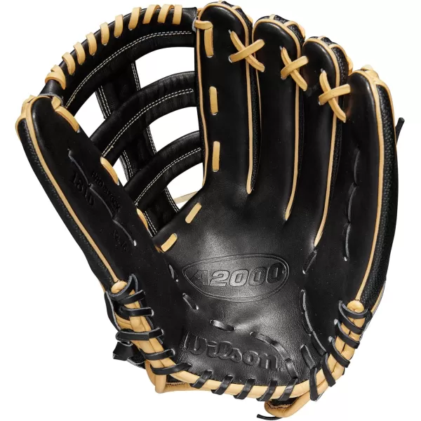 imageWilson A2000 Outfield Baseball Gloves  1225quot 125quot and 1275quotBlackBlonde