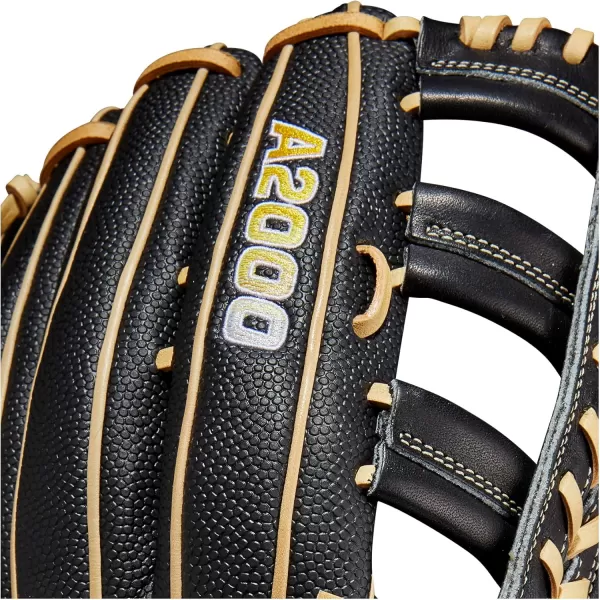 imageWilson A2000 Outfield Baseball Gloves  1225quot 125quot and 1275quotBlackBlonde