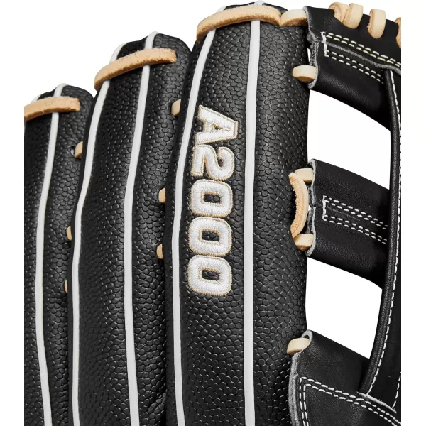 imageWilson A2000 Outfield Baseball Gloves  1225quot 125quot and 1275quotBlackBlondeWhite