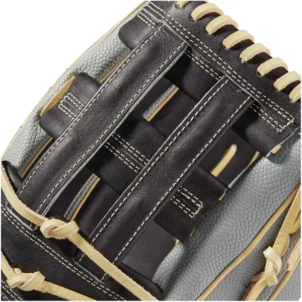 imageWilson A2000 Outfield Baseball Gloves  1225quot 125quot and 1275quotBlackGrey